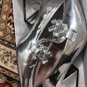 Elegant Silver Women's Shoes